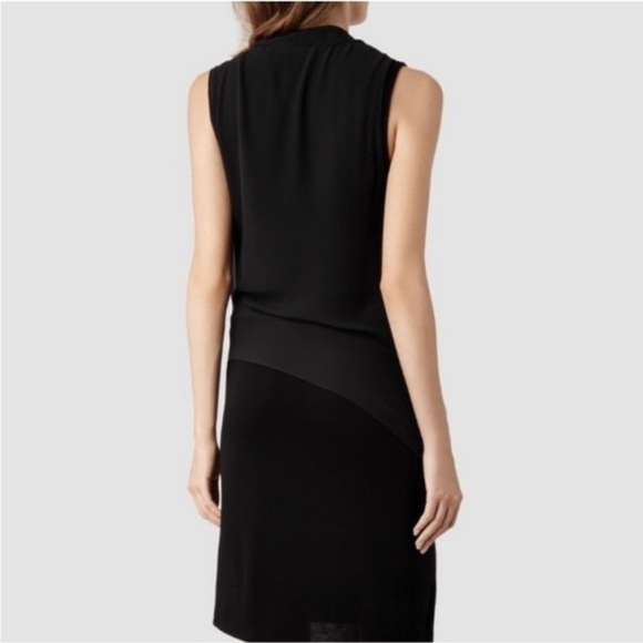 All Saints Abi dress black size 2 - Picture 13 of 13